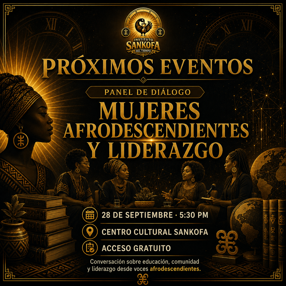 Cartel: Panel de diálogo Mujeres afrodescendientes y liderazgo